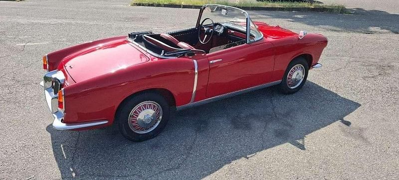 Usata Fiat 1200 58 CV (42 kW) 1958 Rosso / pastello Cabrio