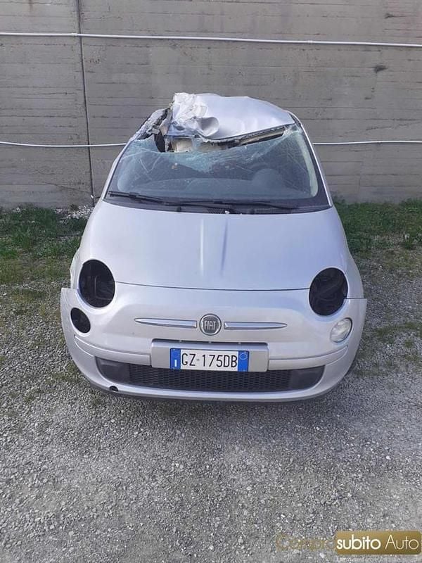 Usata Fiat 500 Lounge 69 CV (50 kW) 2008 Grigio Utilitaria
