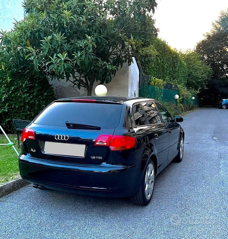 Usata Audi A3 105 CV (77 kW) 2007 Nero Utilitaria