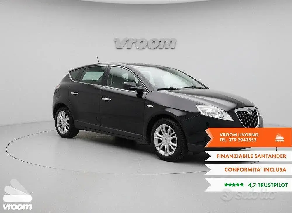 Gebraucht Lancia Delta 120 PS (88 kW) 2009 Schwarz Kleinwagen