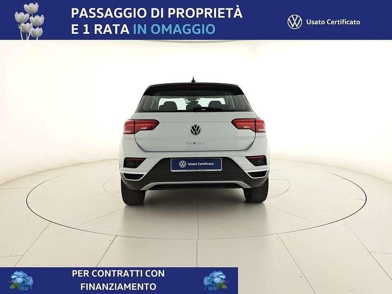 Usata VW T-Roc Style 150 CV (110 kW) 2021 White silver metallizzato nero SUV