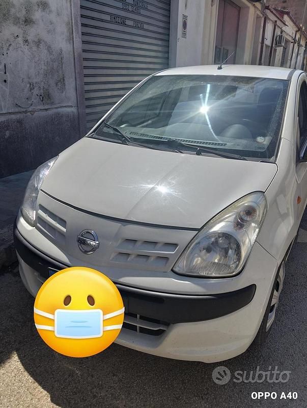 Usata Nissan Pixo 68 CV (50 kW) 2010 Bianco Utilitaria