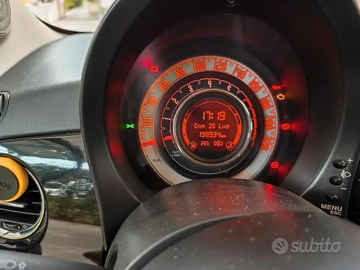 Usata Fiat 500 2008 Nero Utilitaria