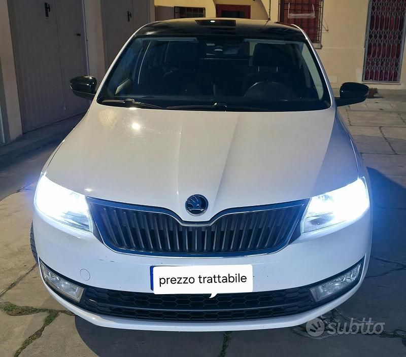 Usata Skoda Rapid 90 CV (66 kW) 2017 Bianco Utilitaria