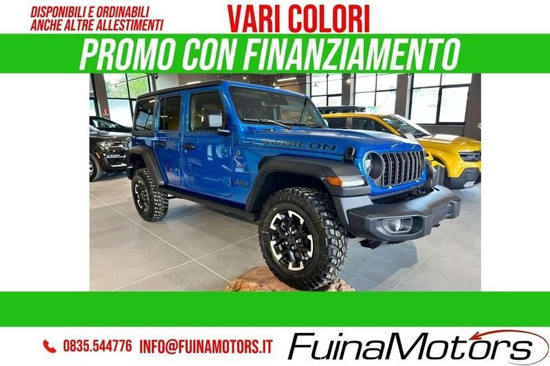 Nuova Jeep Wrangler Unlimited Rubicon 379 CV (278 kW) 2025 Bianco SUV