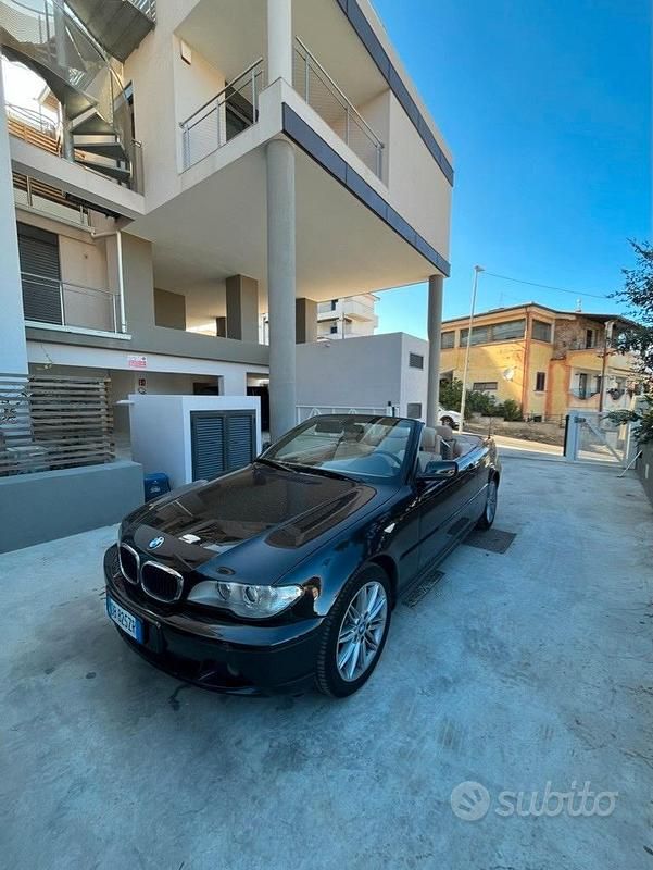 Usata BMW 320 Cabriolet 150 CV (110 kW) 2006 Nero Cabrio