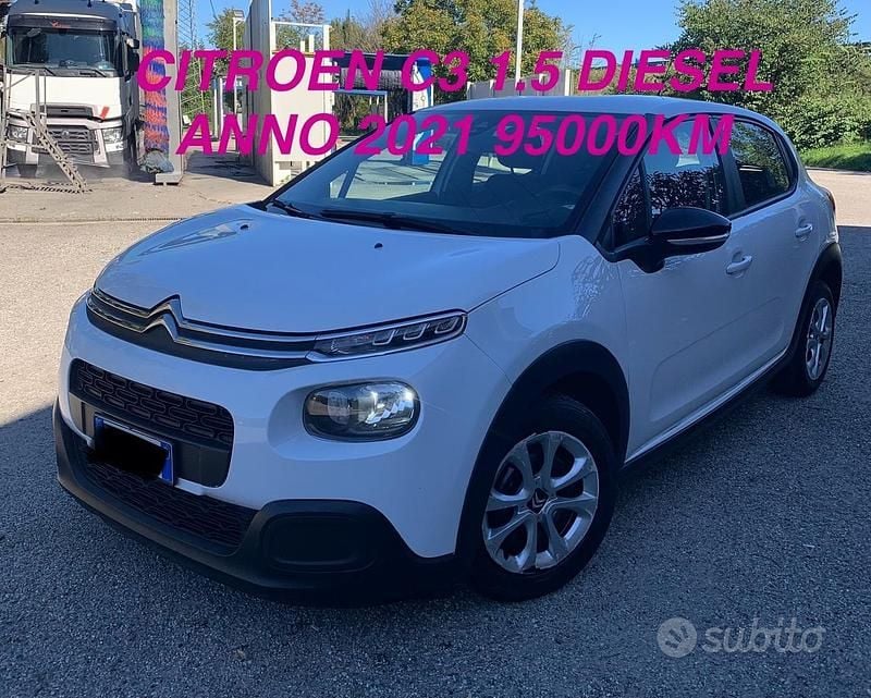 Bianco Usata 2021 Citroën C3 Shine Tre volumi | 8600 € (Super prezzo) - Immagine 1/4