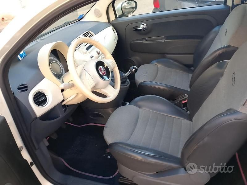 Usata Fiat 500 75 CV (55 kW) 2010 Bianco Berlina