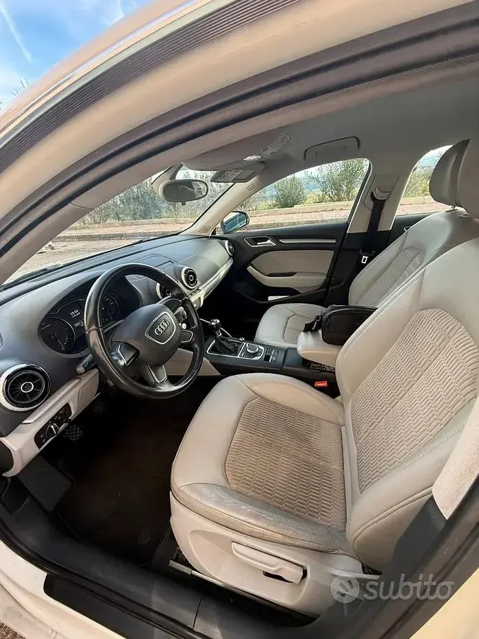 Usata Audi A3 150 CV (110 kW) 2014 Bianco Berlina
