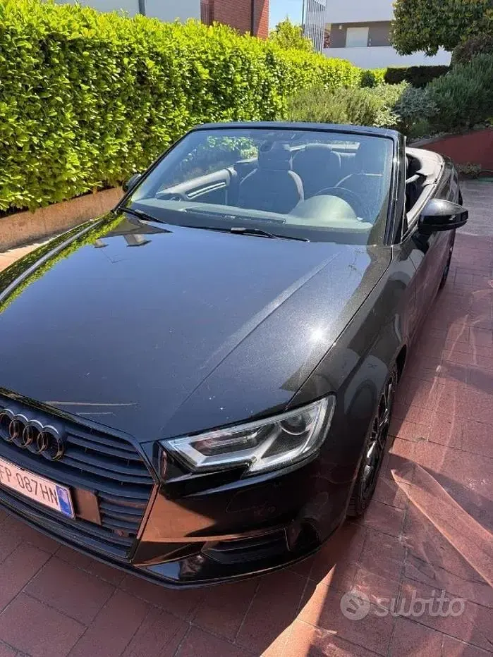 Usata Audi A3 Cabriolet Sport 150 CV (110 kW) 2018 Nero Cabrio