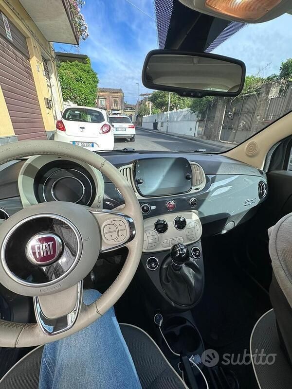 Usata Fiat 500 Lounge 69 CV (50 kW) 2017 Grigio Utilitaria