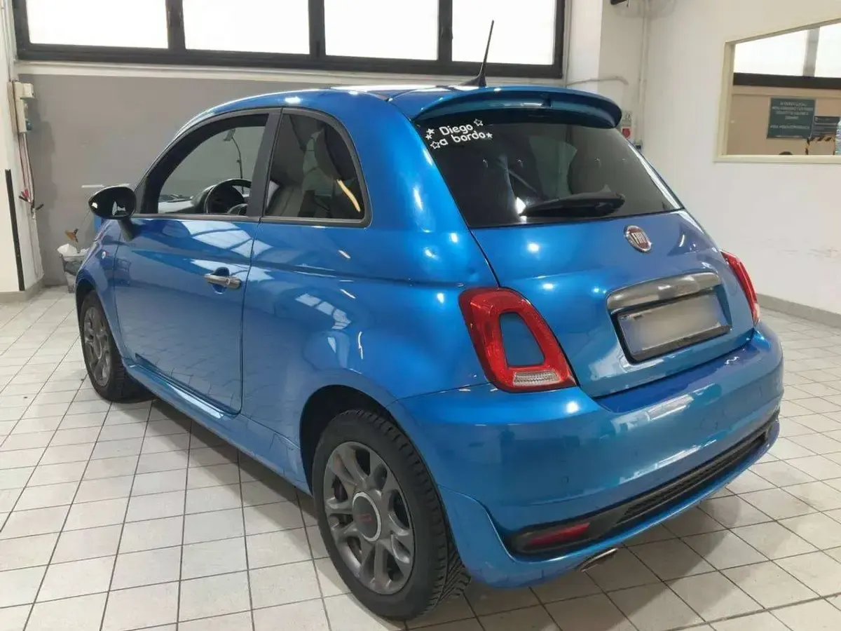 Usata Fiat 500 S 69 CV (50 kW) 2018 Blu/azzurro Utilitaria