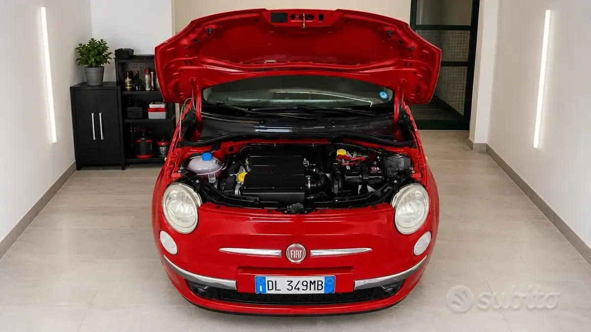 Usata Fiat 500 100 CV (73 kW) 2007 Rosso Berlina