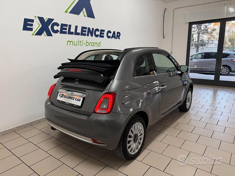 Usata Fiat 500C Lounge 69 CV (50 kW) 2016 Grigio Cabrio