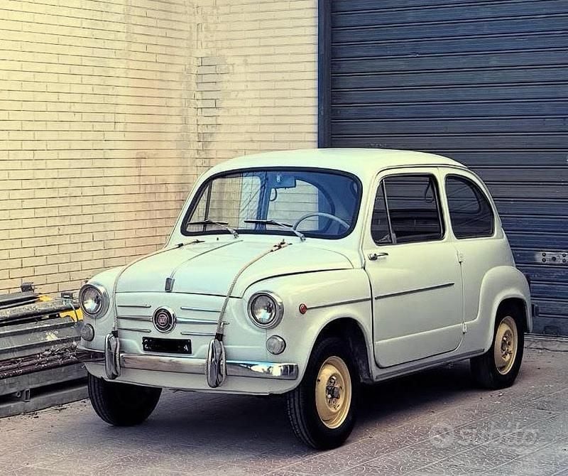 Usata Fiat 600 1960 Bianco Berlina