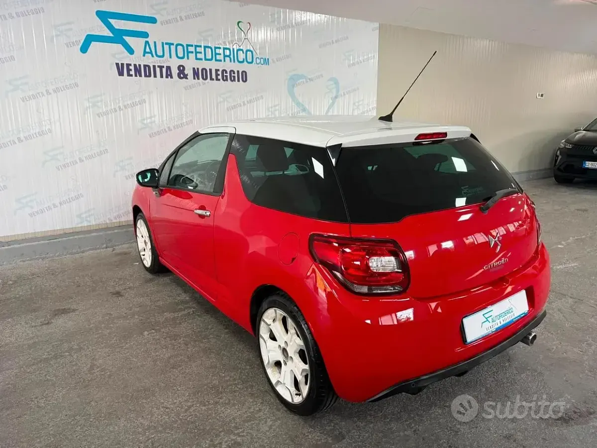 Usata DS Automobiles DS3 So Chic 92 CV (67 kW) 2010 Rosso Coupé