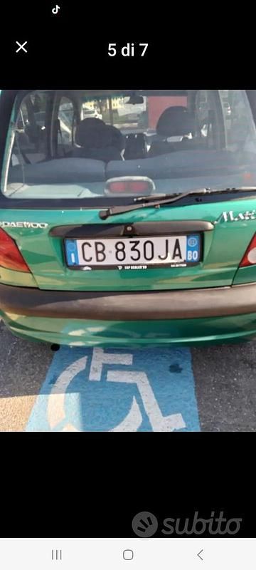 Usata Chevrolet Matiz 1982 Verde Utilitaria