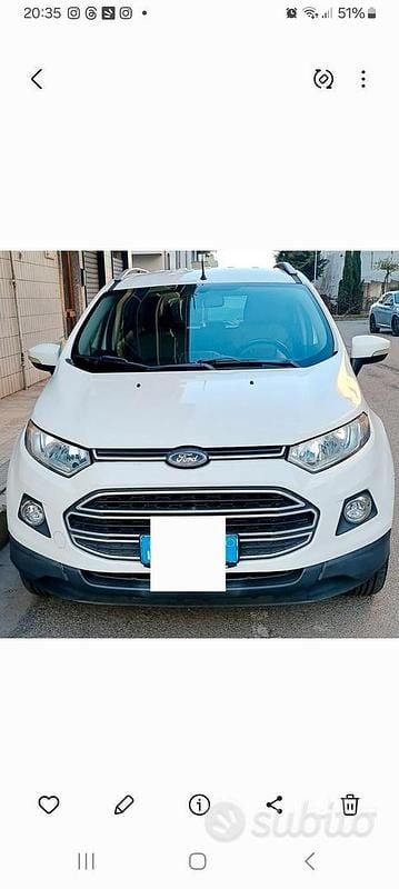 Usata Ford Ecosport 95 CV (69 kW) 2015 Bianco SUV
