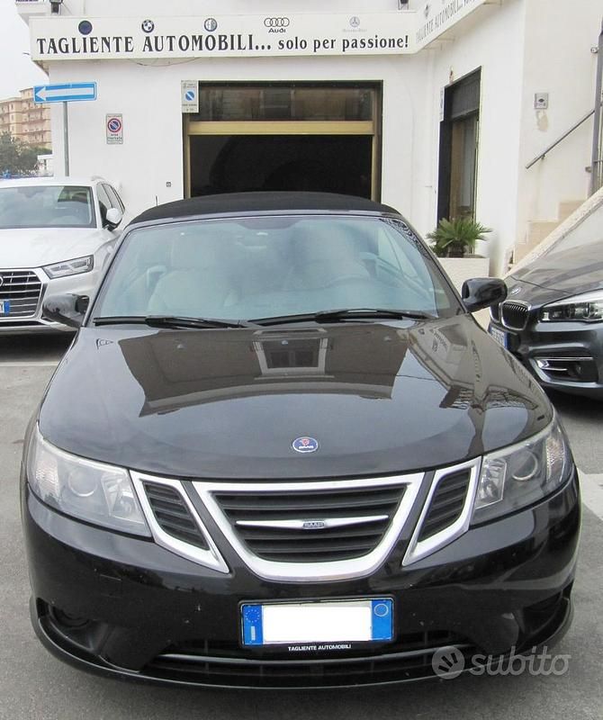 Usata Saab 9-3 Cabriolet Vector 180 CV (132 kW) 2008 Nero Cabrio