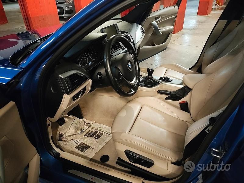 Usata BMW 118 Efficient Dynamics 143 CV (105 kW) 2013 Blu Utilitaria