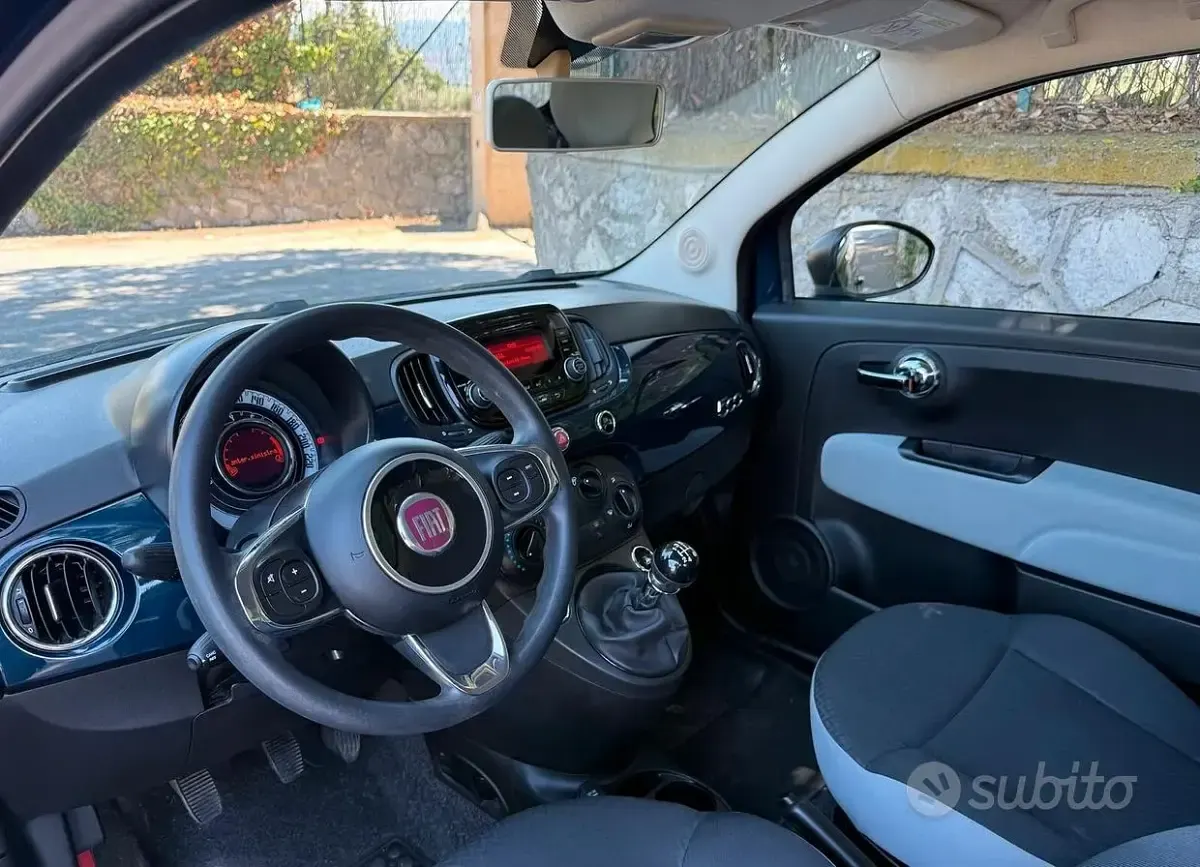 Usata Fiat 500 Collezione 69 CV (50 kW) 2018 Bluazzurro Utilitaria