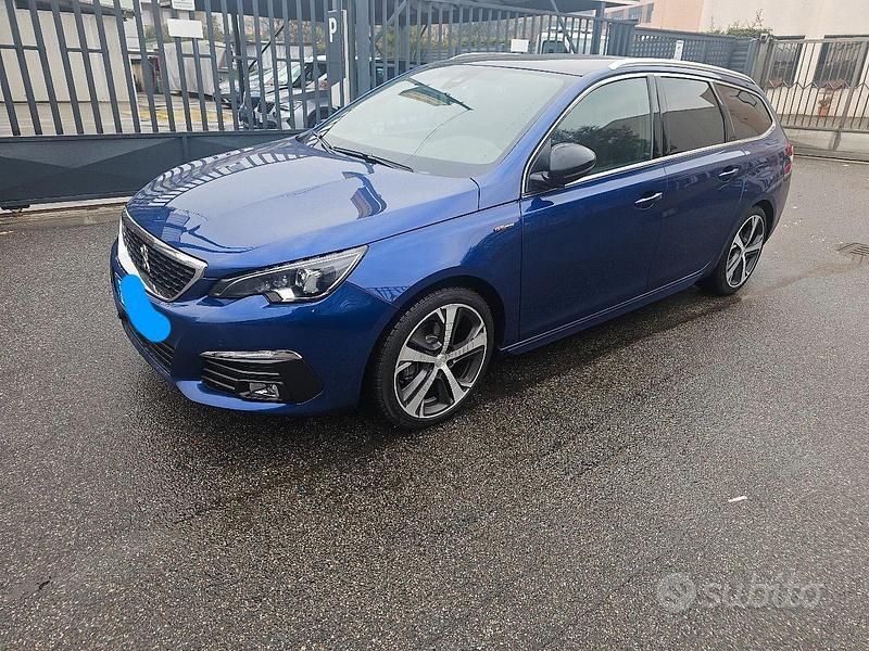 Usata Peugeot 308 SW GT-line 120 CV (88 kW) 2018 Blu Station wagon