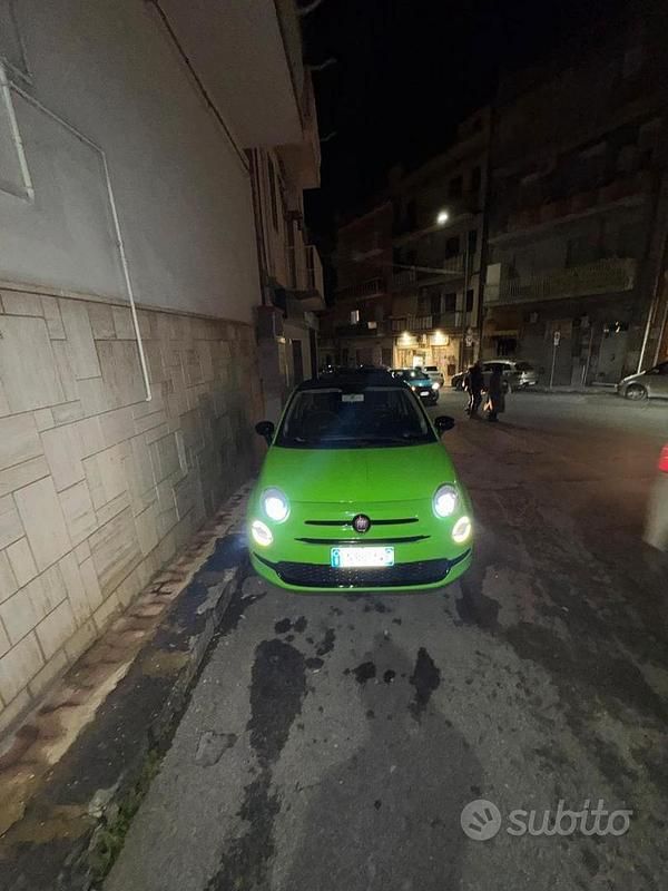 Usata Fiat 500C 2017 Verde Cabrio