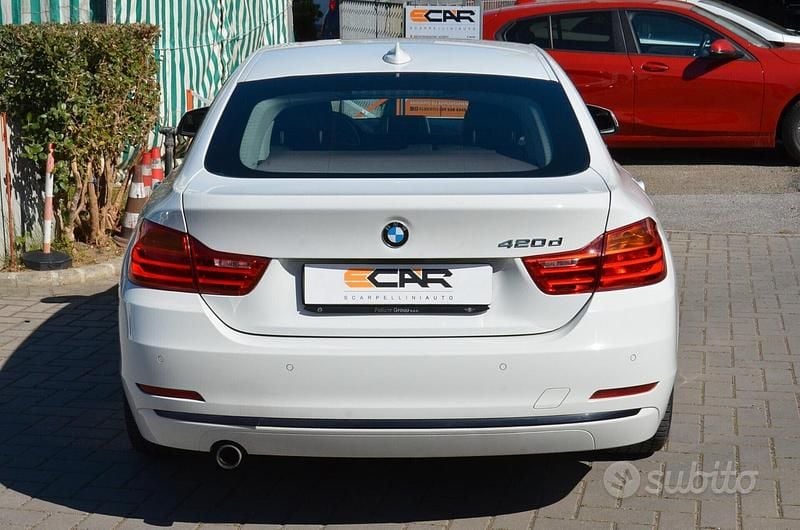 Usata BMW 420 Gran Coupé Sport Line 184 CV (135 kW) 2014 Bianco Coupé