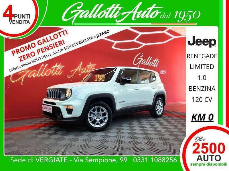 Bianco Usata 2023 Jeep Renegade Limited SUV | 20.990 € (Buon prezzo) - Immagine 1/4