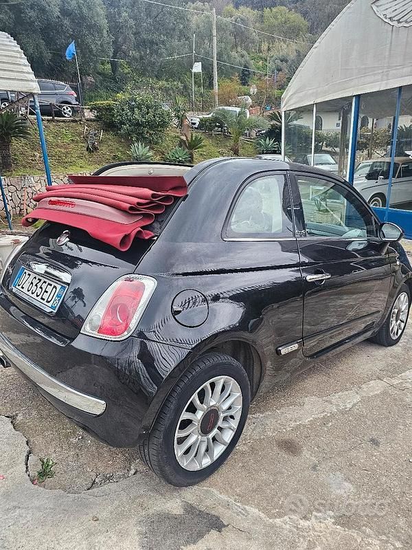 Usata Fiat 500 2010 Nero Cabrio