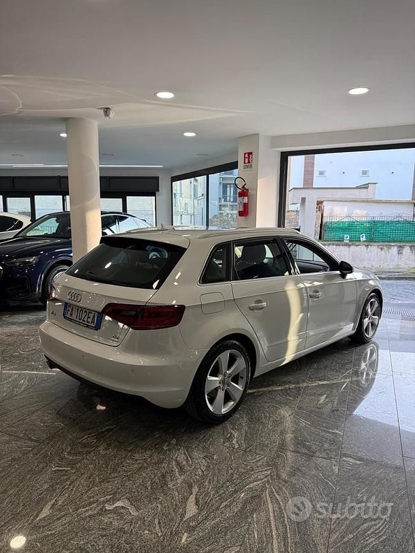 Usata Audi A3 Attraction 110 CV (80 kW) 2015 Bianco Berlina