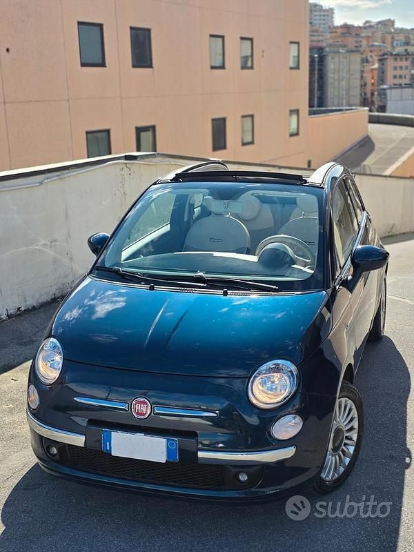 Usata Fiat 500C Lounge 69 CV (50 kW) 2014 Blu Cabrio