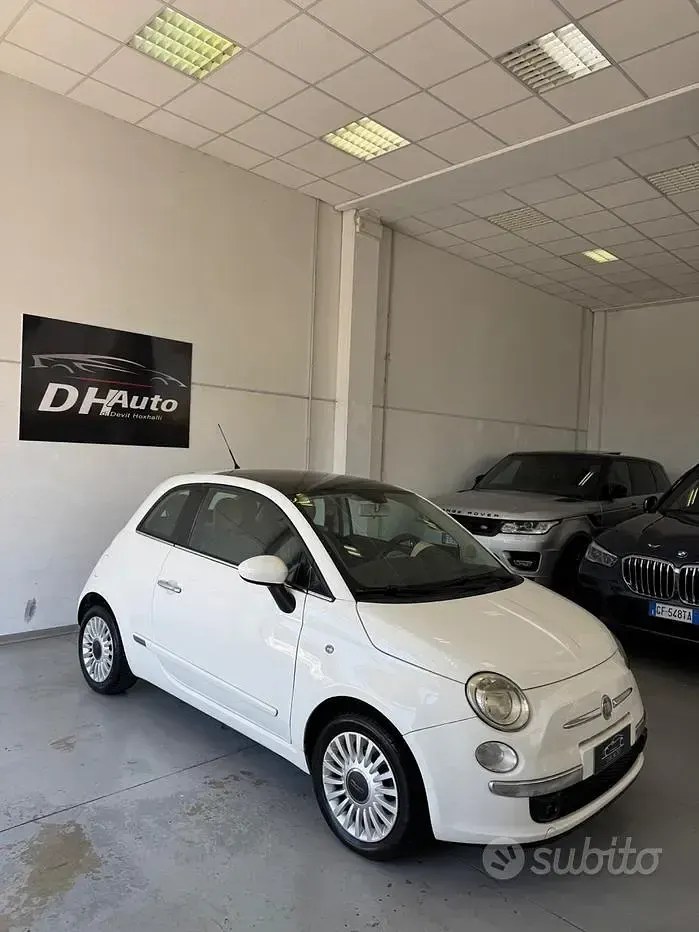 Usata Fiat 500 Lounge 69 CV (50 kW) 2010 Bianco Berlina