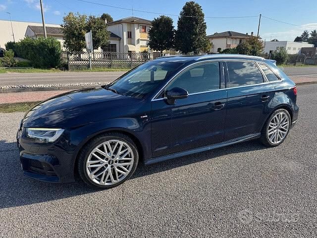Usata Audi A3 S-Line 150 CV (110 kW) 2017 Blu Berlina