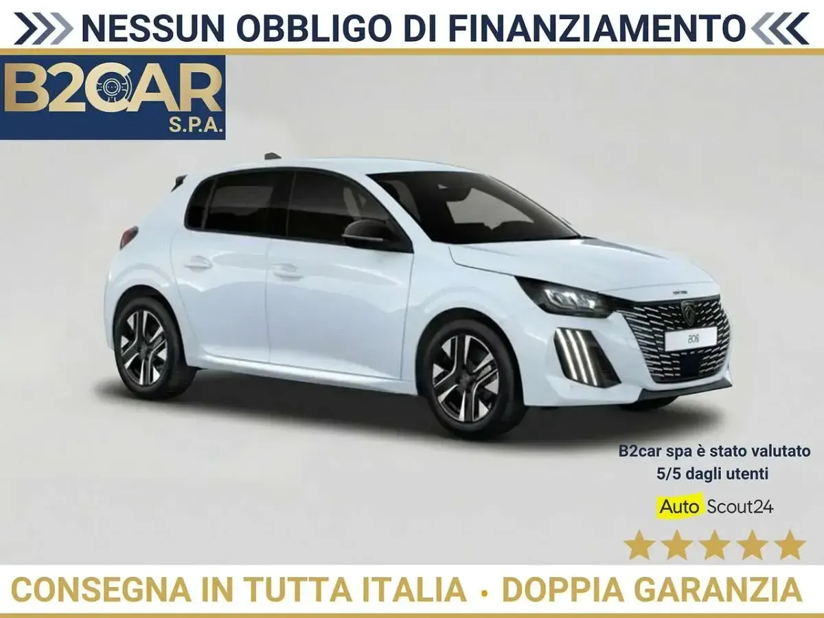 Usata Peugeot e-208 Style 100 kW (136 CV) 2025 Bianco Utilitaria