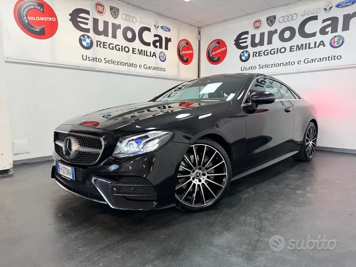 Usata Mercedes E220 Premium 194 CV (142 kW) 2017 Nero Coupé