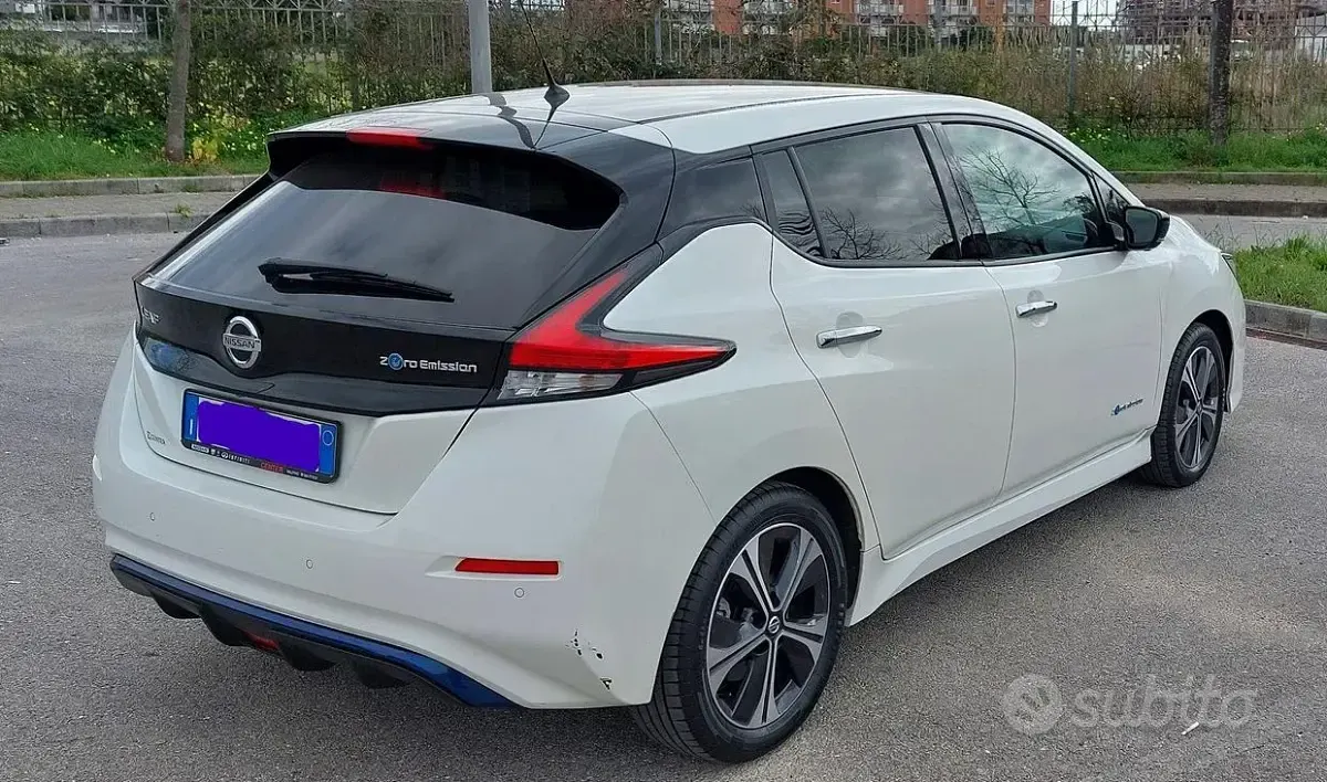 Usata Nissan Leaf 39 kW (54 CV) 2018 Bianco Utilitaria