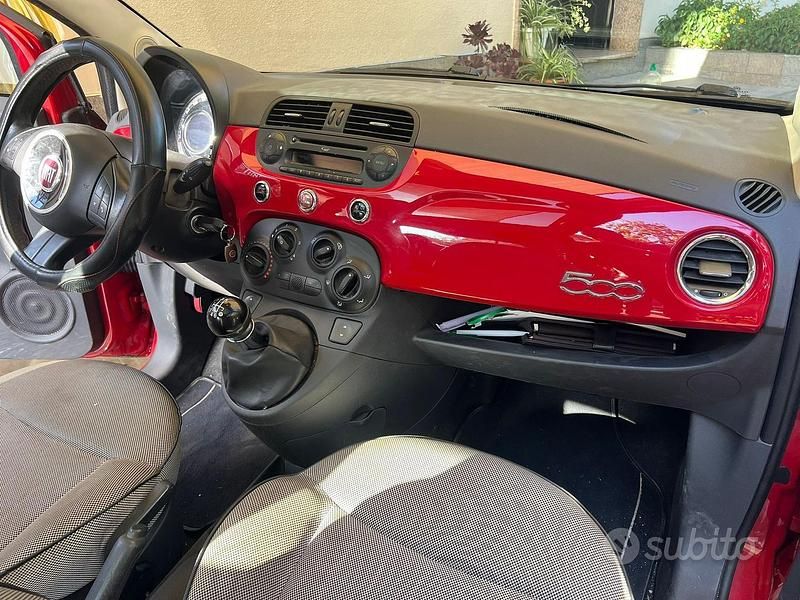 Usata Fiat 500 100 CV (73 kW) 2008 Rosso Utilitaria