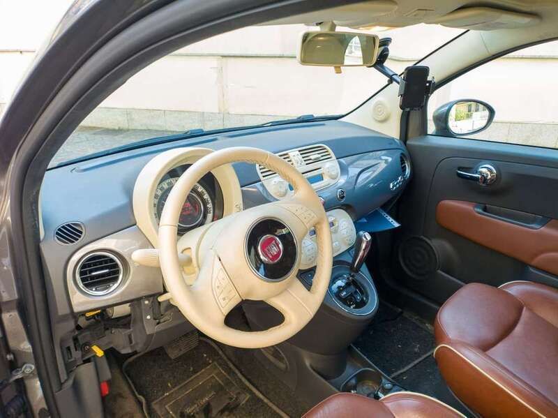 Grigio Usata 2011 Fiat 500C Lounge Cabrio | 13.900 € (Molto cara) - Immagine 1/4