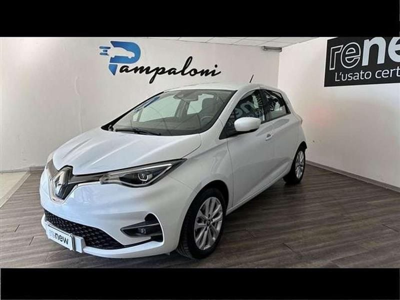 Usata Renault Zoe Zen 80 kW (109 CV) 2020 Bianco pastello Utilitaria