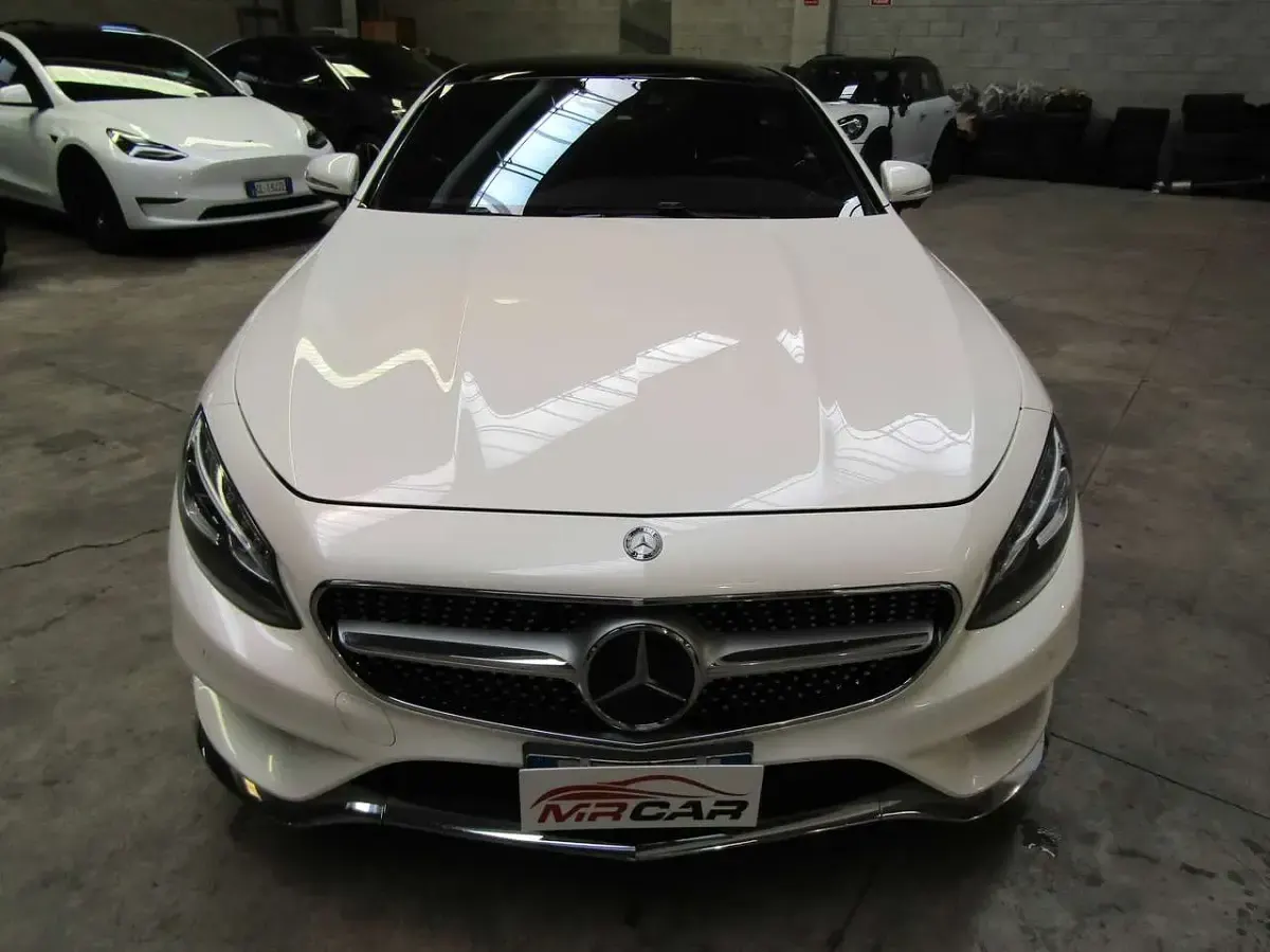 Usata Mercedes S500 Premium 455 CV (334 kW) 2015 Bianco Coupé