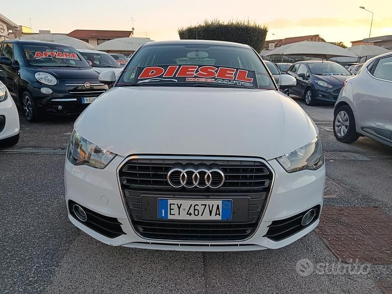 Usata Audi A1 Attraction 90 CV (66 kW) 2014 Bianco Utilitaria