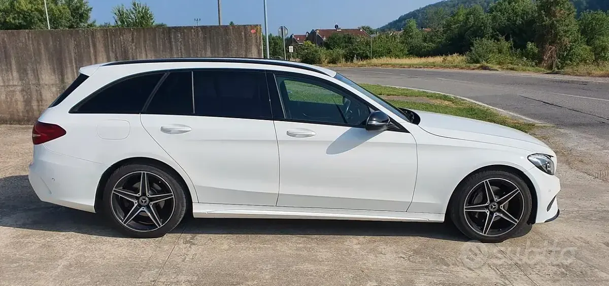Begagnad Mercedes C220 194 HK (142 kW) 2018 Vit Kombi
