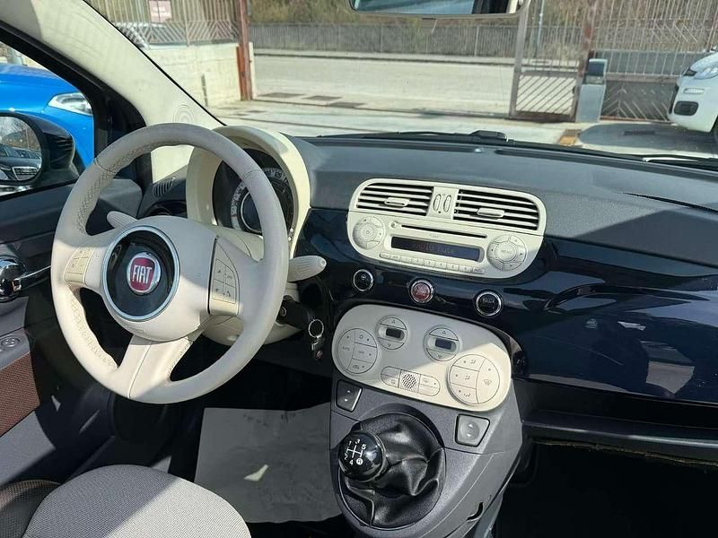 Usata Fiat 500C Lounge 95 CV (69 kW) 2011 Blu/azzurro Cabrio