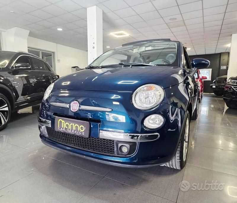 Usata Fiat 500C Lounge 69 CV (50 kW) 2013 Blu Cabrio