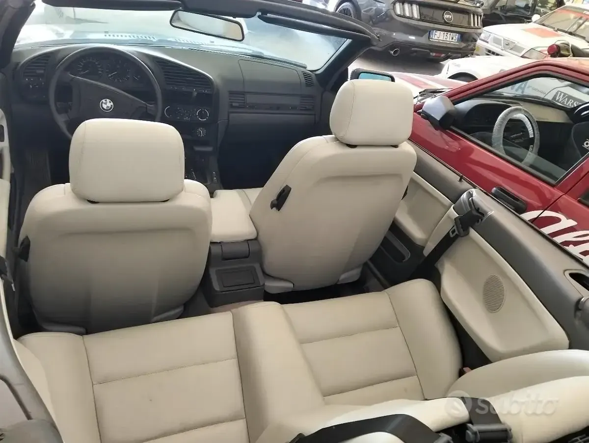 Usata BMW 320 Cabriolet 150 CV (110 kW) 1996 Nero Cabrio
