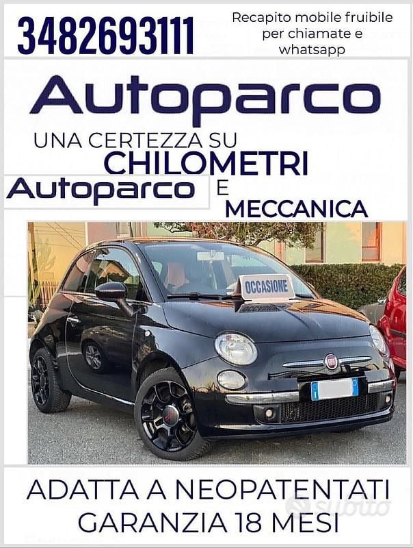 Usata Fiat 500 69 CV (50 kW) 2009 Nero Cabrio