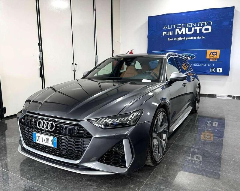 Usata Audi RS6 600 CV (441 kW) 2020 Grigio daytona Station wagon