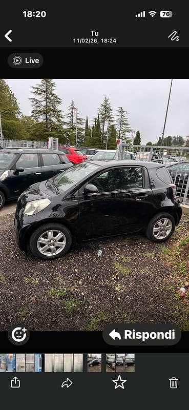 Usata Toyota iQ 68 CV (50 kW) 2009 Nero Utilitaria