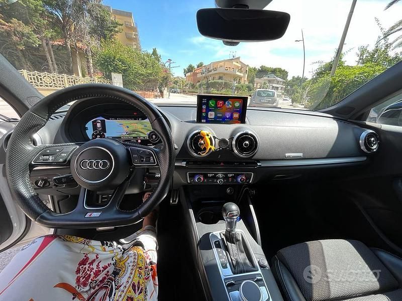 Usata Audi A3 S-Line 150 CV (110 kW) 2017 Bianco Berlina